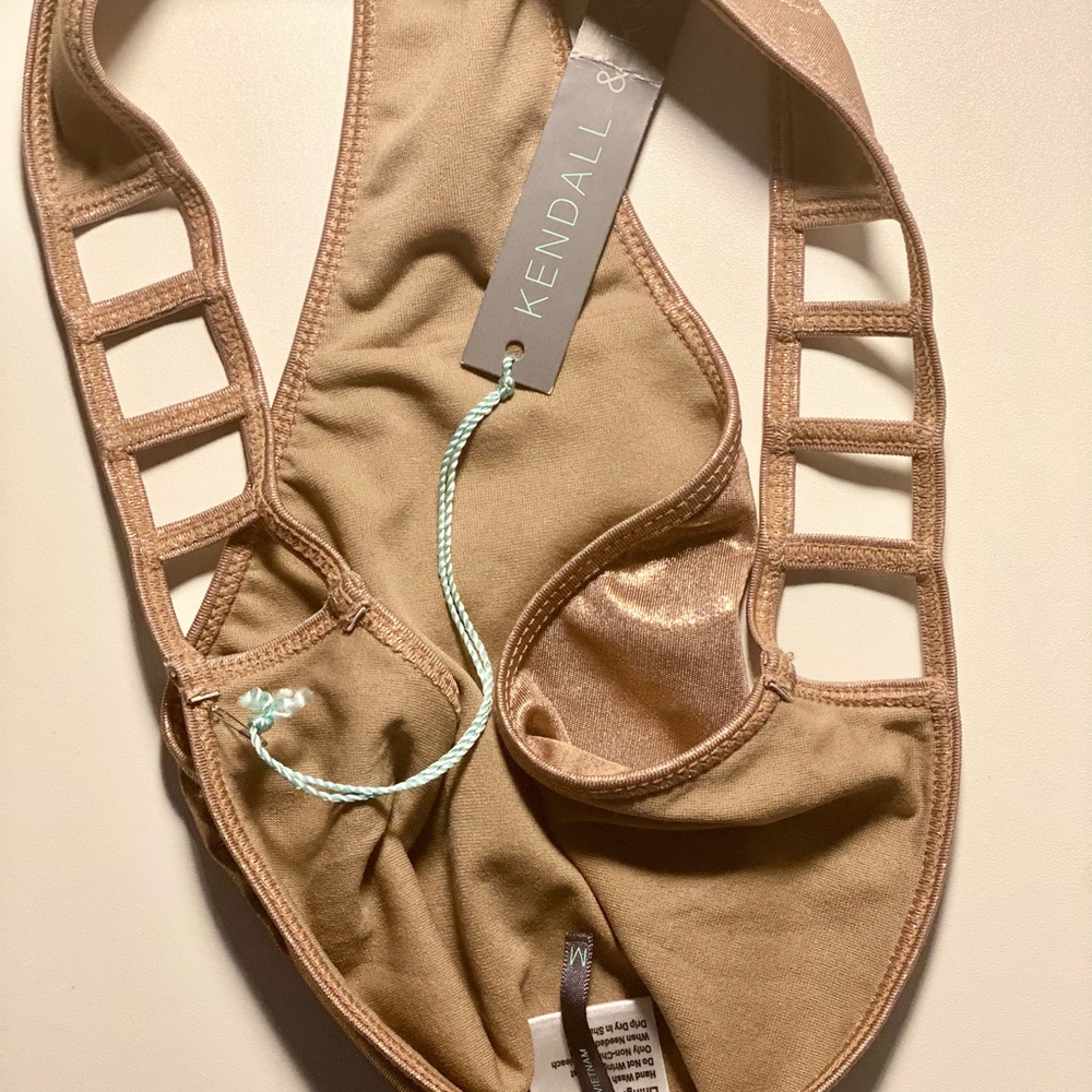 Kendall & Kylie PAC Sun bronze Shimmery Bikini bottom size medium NWT - Picture 10 of 10